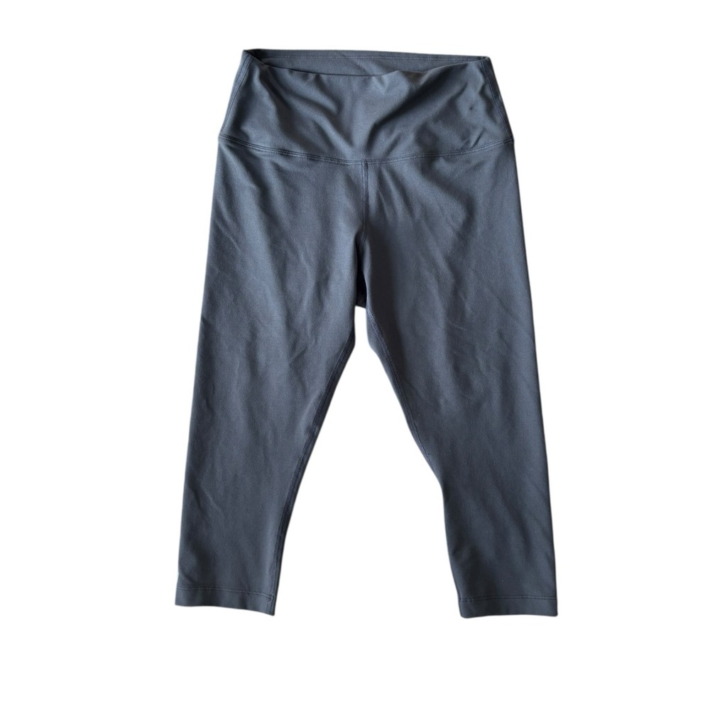 Nobull Crop Matte Gray Legging Size M High~Rise Active Workout Yoga Gym Athletic - Picture 5 of 6